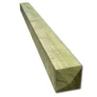 100 x 75mm x 2.4m Post Treated (Green) Pointed