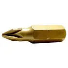 Screwdriver Bit PZ3 Tin Coated 25 mm 3 pcs