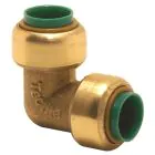 Tectite Push Fit Brass Elbow Coupler - 12.70 mm