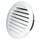 Louvre Vent Round 100mm White