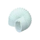 PVC Flexi Vent Hose 100mm x 6m - White