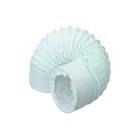 PVC Flexi Vent Hose 100mm x 1m - White