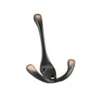 Triple Hat & Coat Hook Bronze