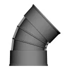 Twinwall Bend 45 degree - 150mm