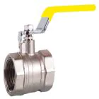 Gas Lever Ball Valve Female/Female 3/4inch - Yellow