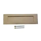 Victorian Letter Plate (Rear Fixed) 250x75mm Polished Brass ***