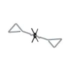  Stainless Steel Wall Tie complete with Star 225mm 30pcs 