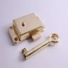 Wardrobe Lock 65mm Brass