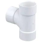 Waste Tee 40mm White 90Deg