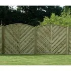 Inishowen Fence Panel 1800 x 1800mm Treated (Green) (6x6)