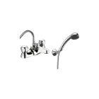 Profile Deck Mount Bath Shower Mixer - 70 mm / Chrome