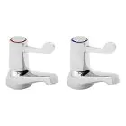 Lever Action Basin Taps - Chrome