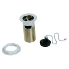 Slotted Basin Waste Coupling with Poly Plug Chain - 31.75 mm