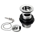 Slotted Basin Waste Coupling with Brass Plug Chain - 31.75 mm