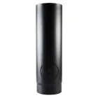Stove Flue Pipe Matt Black Enamel Straight With Door 500mm 6 inch