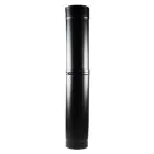 Stove Flue Pipe Matt Black Enamel Telescopic 500mm 5 inch