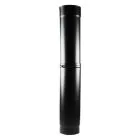 Stove Flue Pipe Matt Black Enamel Telescopic 500mm 6 inch
