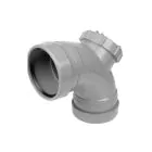 Soil Pipe Access Bend 90 Degree 110mm - Grey