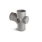 Soil Pipe Access Tee 110mm - Grey