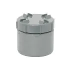 Soil Pipe  Access Plug Screwed 110mm - Grey