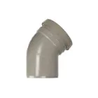 Soil Pipe 45 Degree Single Socket Bend 110mm - Grey