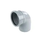 Soil Pipe 90 Degree Single Socket Bend 110mm - Grey