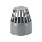 Soil Pipe Vent Cowl Grey  Push Fit  - 100mm