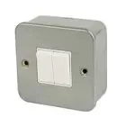 2 Gang 2 Way Metal Switch