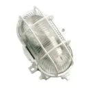 Oval Bulkhead White 60W cw Guard