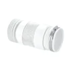 McAlpine Straight Back to Wall Flexible WC Connector - 97-107mm