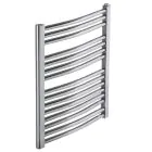 Heated Towel Rail Chrome Curved 800x600