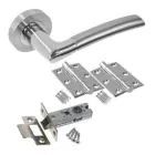 Vilanova Lever on Rose Doorpack Satin Nickel