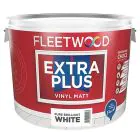 Fleetwood Extra Plus Vinyl Matt Paint - 10 L / Brilliant White