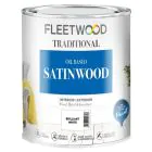 Fleetwood Oil Based Satinwood Paint - 5L / Brilliant White