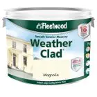 Fleetwood Weather Clad Smooth Acrylic Masonry Paint - 5 L / Magnolia
