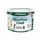 Fleetwood Weather Clad Smooth Acrylic Masonry Paint - 2.50 L / Pure Brilliant White