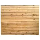 Horizontal Feather Edge Fence Panel 1830 x 1543mm Treated (Green) (6x5) 