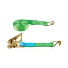 Lashing Strap with Tensioning Ratchet and J-Hook - 6 m 2000kg