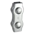 Galvanised Wire Rope Duplex Clamps - 3 mm
