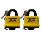 Tessi Weather-Protected Laminated Steel Padlocks - 50 mm / Twin Pack