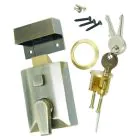 Tessi 90mm Deadlocking Nightlatch - Antique Brass