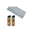 Paslode F16 Galvanised Straight Brad Nails incl. Gas 50mm 2000pcs