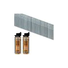 Paslode F16 Galvanised Angled Brad Nails incl. Gas 38mm 2000pcs