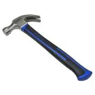 Faithfull Fibreglass Handled Claw Hammer - 567 g