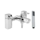 Rubic Pillar Mounted Bath Shower Mixer Tap - 110 mm
