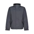 Regatta Mens Dover Fleece Lined Waterproof Insulated Bomber Jacket - Seal Grey Black / Small