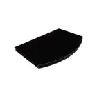 Henley Stove Curved Granite Hearth Black 36 x 29 x 3inch