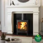 Henley Hazelwood Landscape 5KW Eco Matt Black Stove