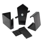 PVC Roof Tile Edge / Gable Trim External Joiner - Black