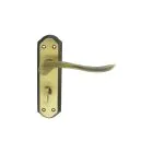 Lytham WC Lever on Backplate - Florentine Bronze